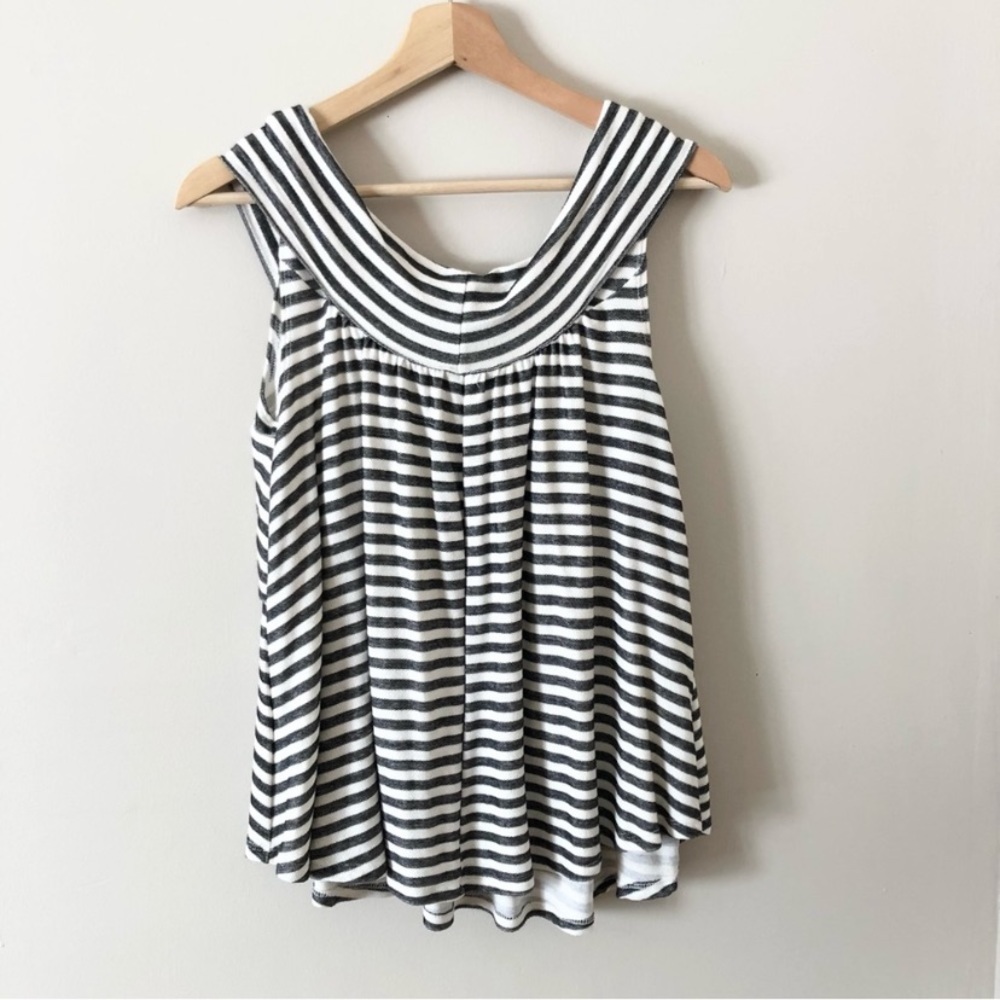 *LAST CHANCE* By Together • Crossover Striped Tank Top - Picture 2 of 5